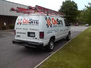 Van graphics for Cleveland contractors