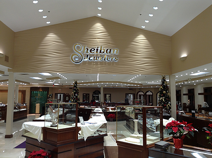 Interior retail LED business sign