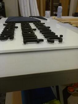 Dimensional letters from Epic Signs & Graphics