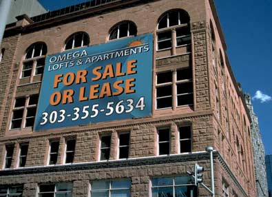 For lease building banners Cleveland