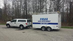 Contractor truck and trailer lettering Cleveland OH