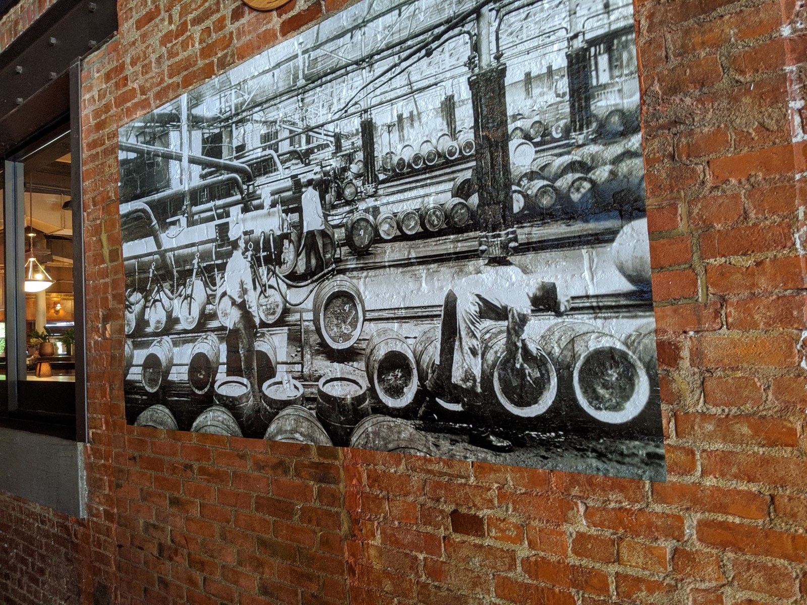 Brick wall vinyl mural