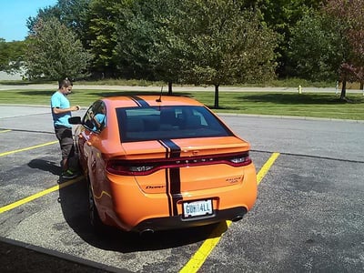 New Vinyl Car Racing Stripes for a Dodge Dart Rallye Edition!