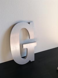 Flat Metal Letter Face