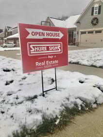 Fold over sign frame