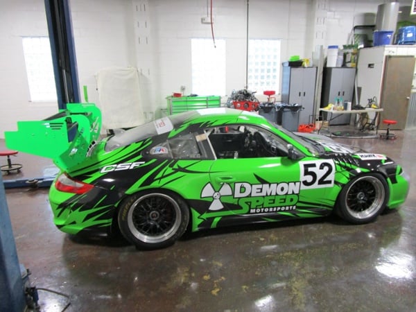 Racing car wrap